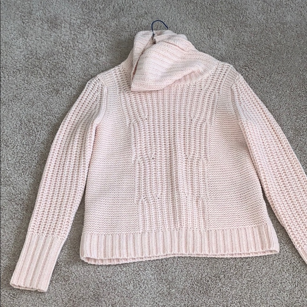 Pale pink banana republic sweater